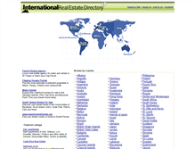 Tablet Screenshot of internationalrealestatedirectory.com